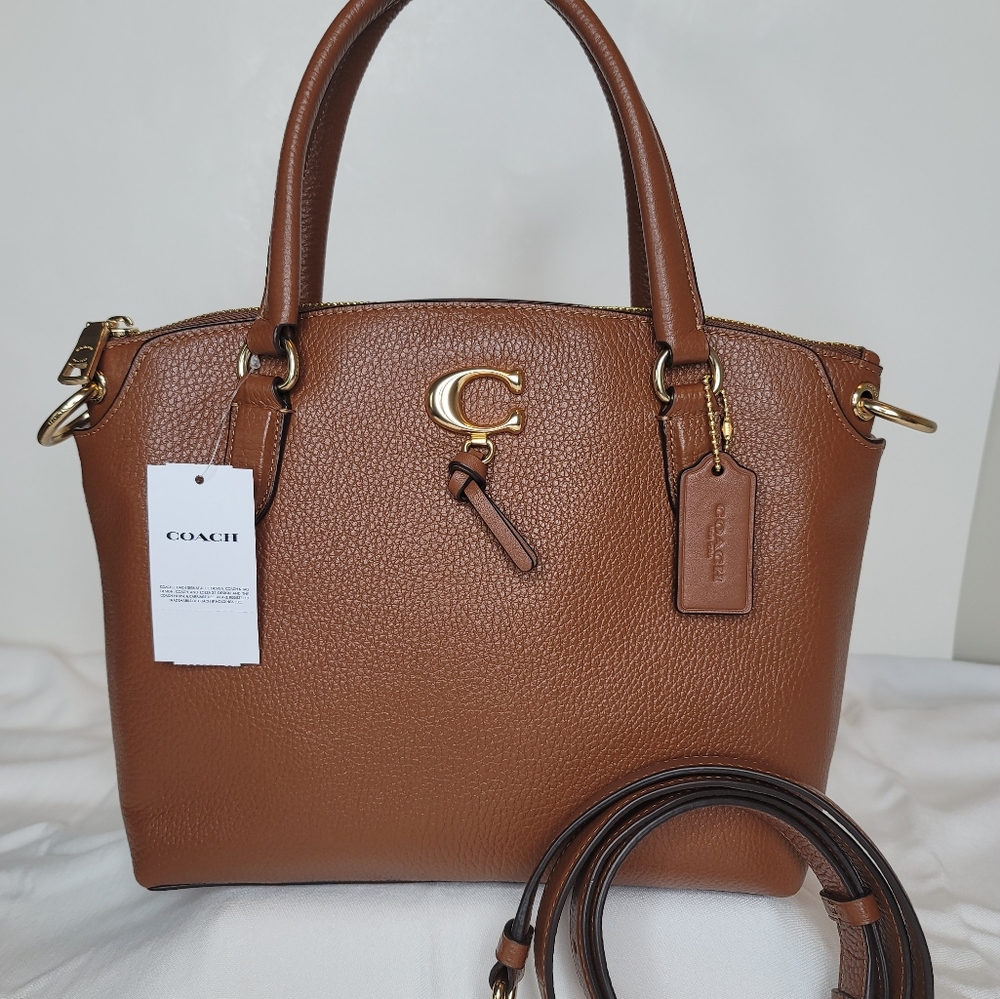 Coach leather cross body bag.
